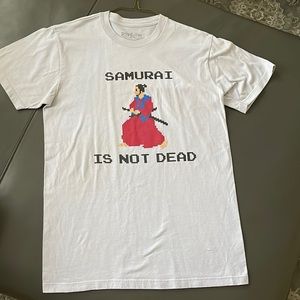 popKiller Made in USA SAMURAI IS NOT DEAD Mens Small T-Shirt
